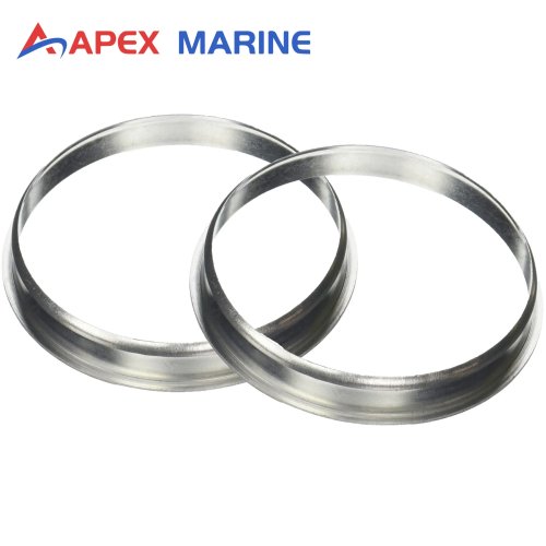 قطعتان حلقة شفة منفاخ العادم لـ MerCruiser Alpha 1 Gen 2 1991+ ستيرن درايف 816607 9-73117 18-1728