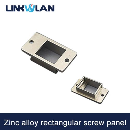 Linkwylan RJ45 1ポート 亜鉛合金 金属パネルマウント キーストーンアダプターホルダー ネジ止め