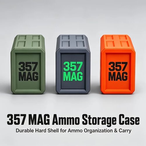 Карманный магазин .357 Magnum - 12 патронов | Компактный чехол для быстрой перезарядки в стиле магазина, Тактический держатель патронов EDC