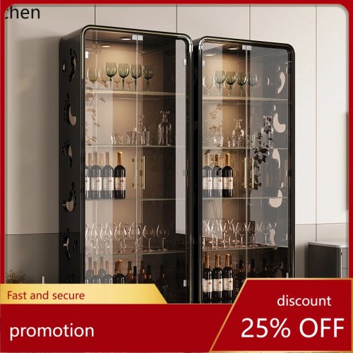 HT Living Room Wine Cabinet with Figure Display Case