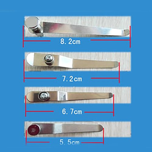 2PCS Penjepit Kaca Preparat Mikroskop Stainless Steel untuk Mikroskop Stereo Biologis