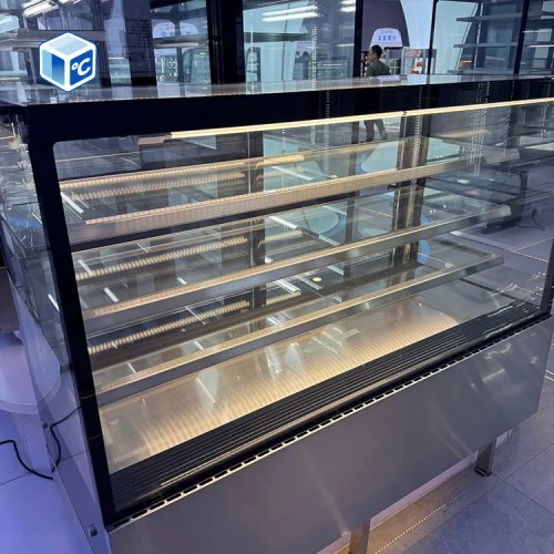 BJD-172 Commercial Cake Display Refrigerator, Fan Cooling R290, 3 Shelves, LED, Glass Door, Bakery Cafe Supermarket Display Case
