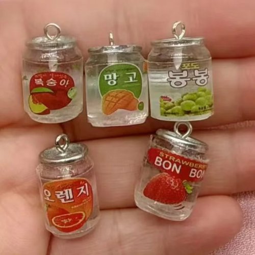 10 peças Miniaturas de Comida e Bebida – Decoração DIY para Capa de Telemóvel, Acessórios para Micro Paisagem