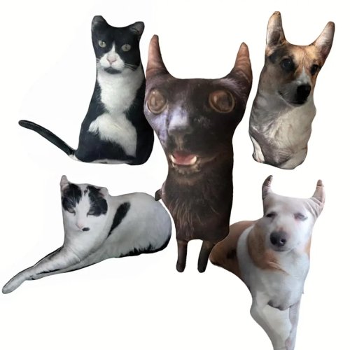 Bantal Kustom Foto Hewan Peliharaan – Bantal Foto Wajah Anjing Kesayangan, Bantal Personalisasi dengan Gambar