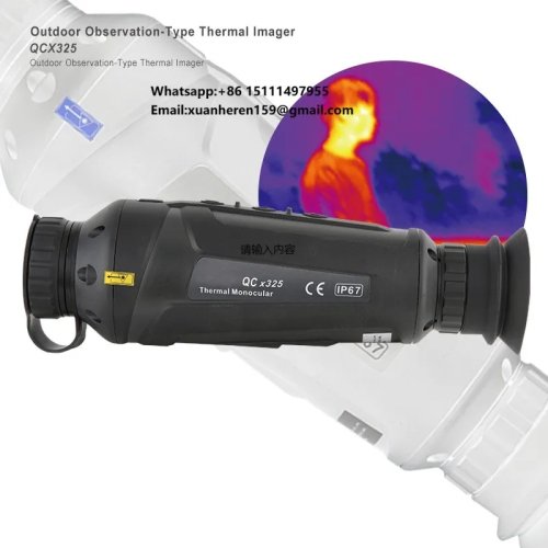 QCNV QCx325 Warmtebeeldmonoculair met Infrarood voor Lange Afstand 384x288 50Hz met Laserindicator & Hotspot-tracking