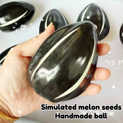 Bóng squishy hạt dưa lưới giòn – Đồ chơi fidget ASMR giảm căng thẳng thủ công giúp thư giãn tay