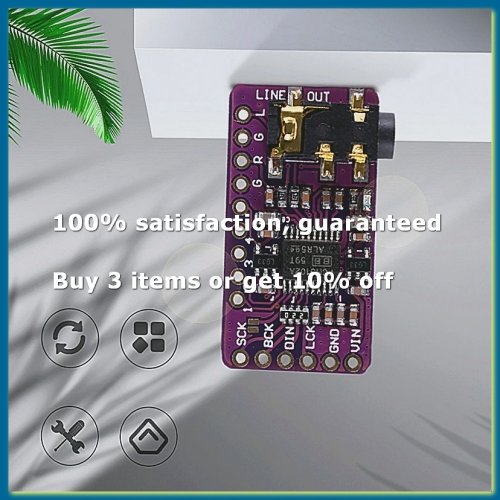PCM5102 I2S IIS Modul Dekoder Audio Digital Stereo Konverter Digital ke Analog Modul Suara untuk A62I
