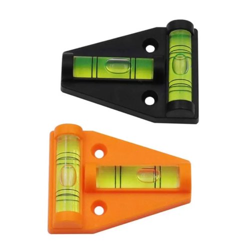 Mini T-Type Spirit Level - Plastic Bubble Level for Caravan & Camper, Measuring Tool