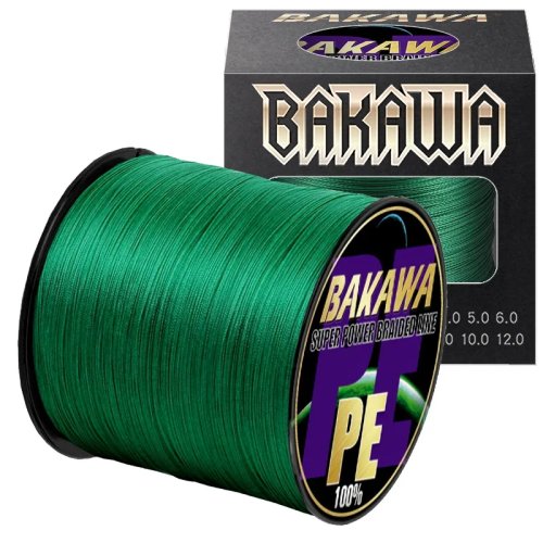 BAKAWA สายเบ็ดถัก 4 เส้น PE X4 100/300/500/1000 ม. สำหรับตกปลาคาร์ป