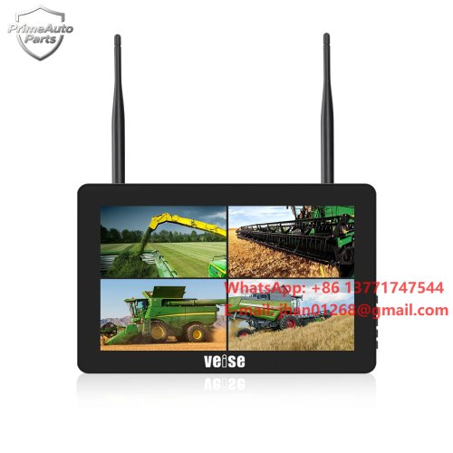 Sistema de cámara trasera inalámbrica 1080P 4CH AI BSD con monitor para camión, RV y montacargas