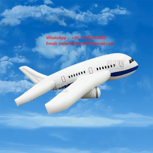 Avion gonflable publicitaire en PVC pour extérieur – modèle géant d'avion gonflable pour promotion d'événement