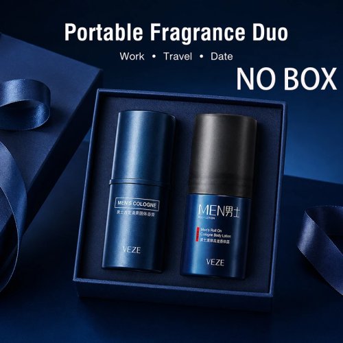 Bộ 2 Nước Hoa Rắn Nam & Lăn Khử Mùi – Hương Tươi Mát Lâu Lưu, Dưỡng Thể Xách Tay