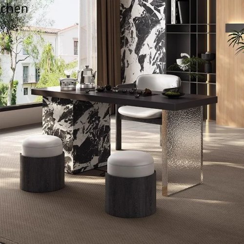 Modern High-End Minimalist Balcony Tea Table & Chair Set, Small Living Room Coffee Table