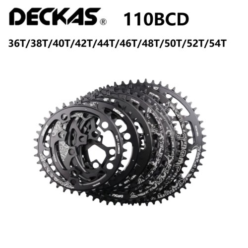 Deckas 110BCD チェーンリング 5アーム ロードバイク用 36T-54T