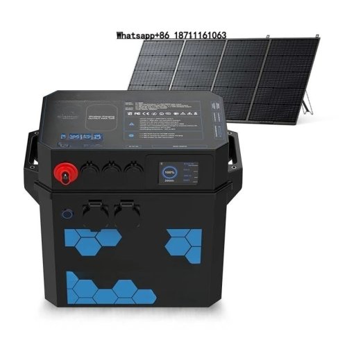 Trạm điện di động 2000W/4000W máy phát điện mặt trời pin thông minh 12V cho gia đình xe RV khẩn cấp