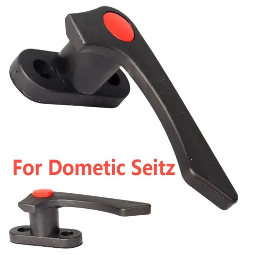 Dometic Seitz Plastoform 호환 캠핑카 창문 잠금 푸시 버튼 핸들 – 방풍 및 도난 방지