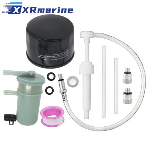 Kit de Filtro de Aceite y Filtro de Combustible para Suzuki 4 Tiempos DF40 DF50 DF60 DF70 Motor Fuera de Borda 16510-97JL0 15410-87J30 8M0222304