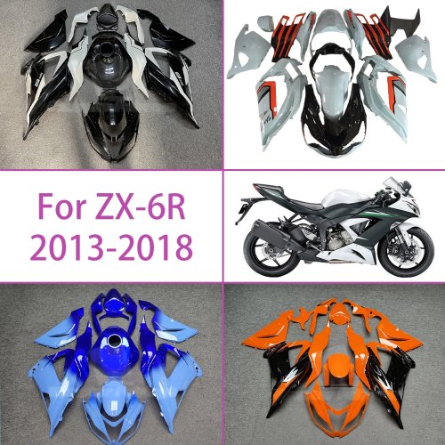 가와사키 ZX-6R 2013-2018 페어링 키트 ABS 플라스틱 오토바이 카울