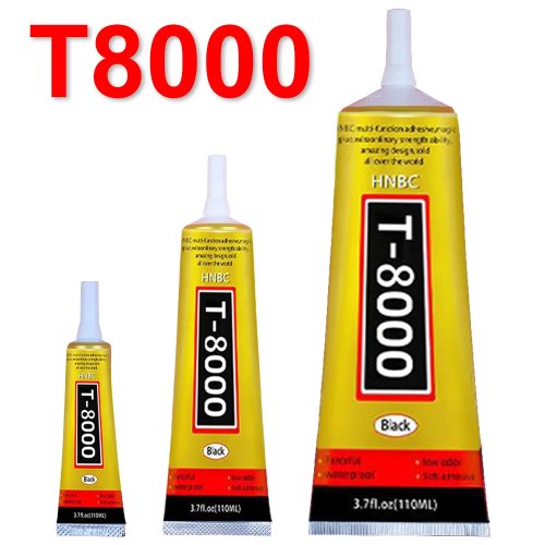 Pegamento T8000 Transparente 15/50/110ml - Adhesivo Multiusos para Reparación de Celulares, Joyería, Manualidades y Electrónica