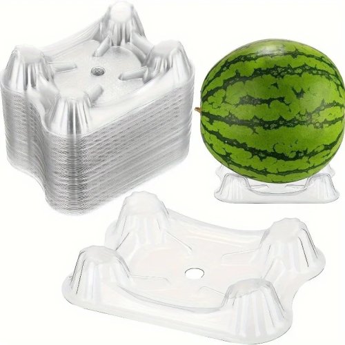 40 pezzi tappetini per meloni in PVC, supporti anti-marciume trasparenti per anguria e melone, tappetini protettivi per frutta e verdura per casa e giardino