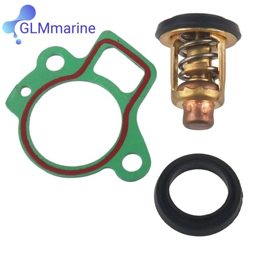 Kit de termostato 6G8-12411-00 140°F/60°C para sistema de refrigeración de motor fueraborda Yamaha 4 tiempos 2,5–450 HP F9.9 F15 F100 66M-12411-01