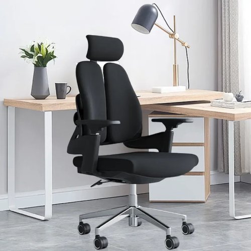 Ergonomische bureaustoel met lendensteun en verstelbare rugleuning – Bureau- en gamingstoel