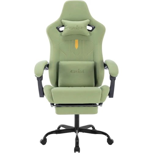 Ergonomischer Gaming-Stuhl mit Fußstütze, Massage-Lendenkissen, verstellbarer Racing-Computer-Sessel