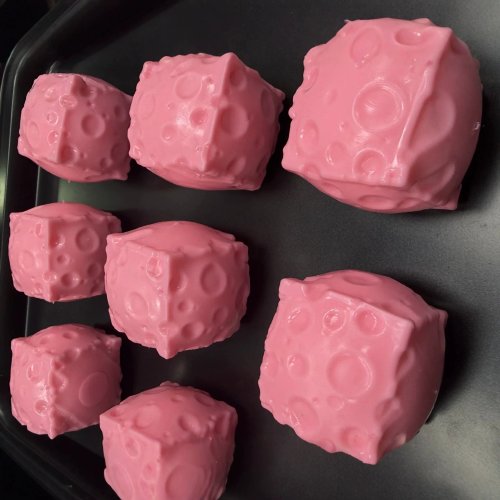 Ręcznie robiona squishy fidget zabawka antystresowa w kształcie sera - Formowalna, ASMR, redukcja stresu, relaks dla dłoni, prezent