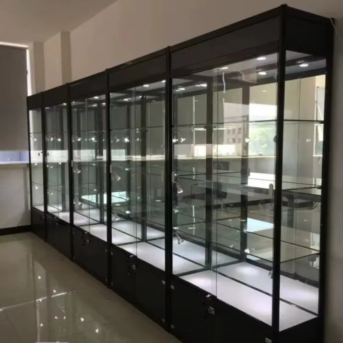 Vitrine de Vidro com Luz LED para Exposição de Perfumes de Luxo