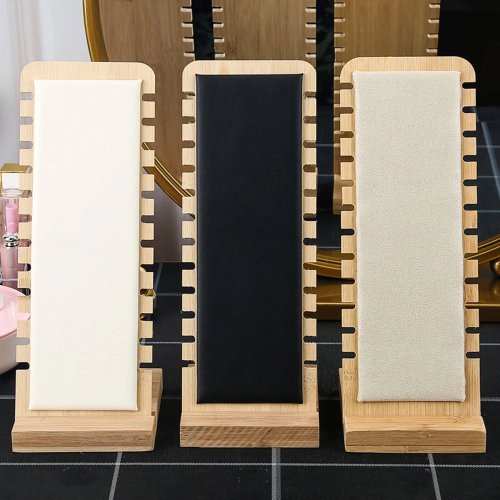 Kệ Trưng Bày Trang Sức Bằng Tre Gỗ Cho Dây Chuyền Và Vòng Tay - Sáng Tạo DIY