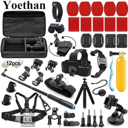 Accessoirekit voor actiecamera voor GoPro Hero 13 12 11 10 9 8 7 6 5 4 3, Black Max, Session, YI 4K, SJCAM, EKEN, Osmo, AKASO