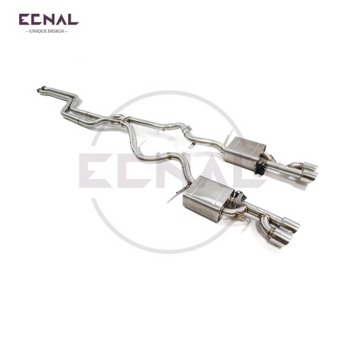 Ecnal Tubo de Escape com Válvula para BMW E90 335i N54 3.0T 2007-2010 Sistema Catback Desportivo de Alto Desempenho com Silenciador de Válvula
