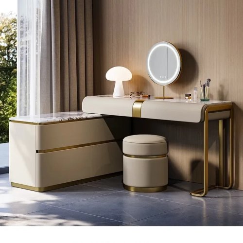 Cómoda y mesita de noche con almacenamiento, baúl, tocador de maquillaje, muebles de dormitorio