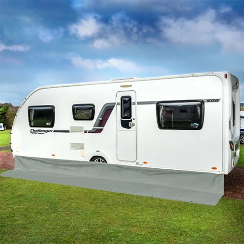 Motorhome Awning Wind Skirt – Windproof & Dustproof Campervan Camping Accessory