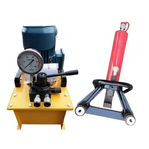 Mesin Bending Besi Beton Hidrolik Portabel, Pelurus Besi Tipe 32 Model Jembatan, Mesin Bending Baja All-in-One