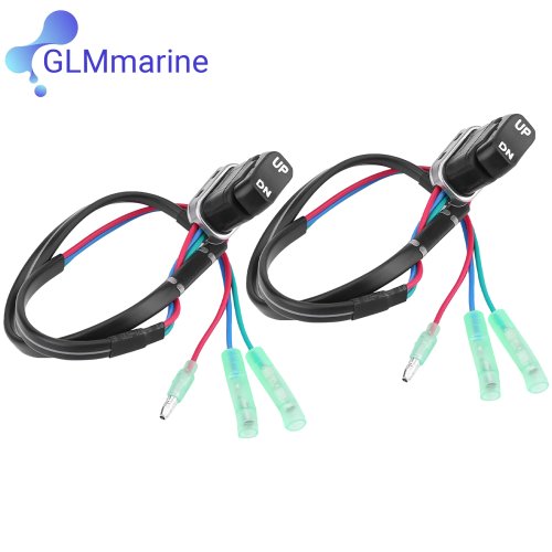 Kit 2 interruttori power trim/inclinazione 703-82563-01-00 per motore fuoribordo Yamaha telecomando 703-82563-02