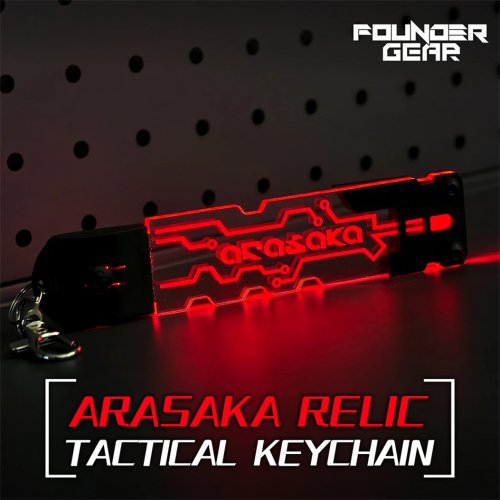 Portachiavi luminoso Arasaka – Cosplay Cyberpunk tattico in acrilico