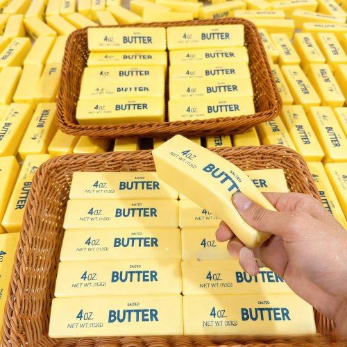 Jouet Squishy Beurre - Fidget Simulation Fromage, Anti-stress, Décoration de Bureau