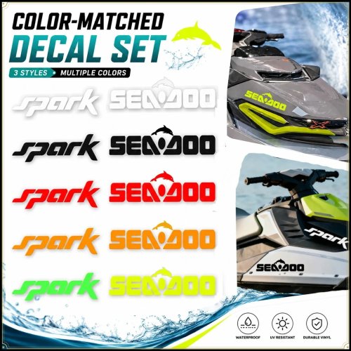Sea-Doo Jet Ski Spark Trixx 반사 방수 스티커 데칼 미니 제트보트 액세서리