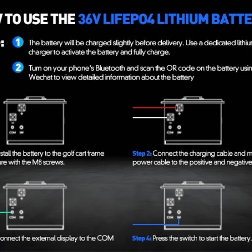36V 105Ah LiFePO4 リチウムバッテリー 200A BMS 6000回以上充放電 トロ・ジョンディア電動乗用芝刈り機用