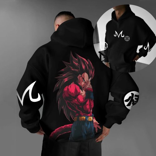 T-shirt, felpa con cappuccio, shorts e pantaloni della tuta Dragon Ball Super Saiyan 4 Vegeta unisex streetwear estivo oversize