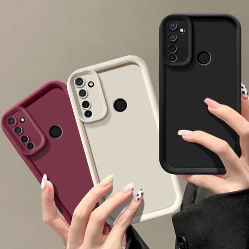 Capa para Realme 5/5S/5i/6i/C3/C3i/Narzo 10A - Mate, À Prova de Choque, Antiderrapante, Anti-Queda, Capa Protetora Suave