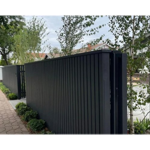 6FT Powder-Coated Outdoor Fence Panel, Waterproof, Easy Assembly, Smooth Surface, Yard Barrier