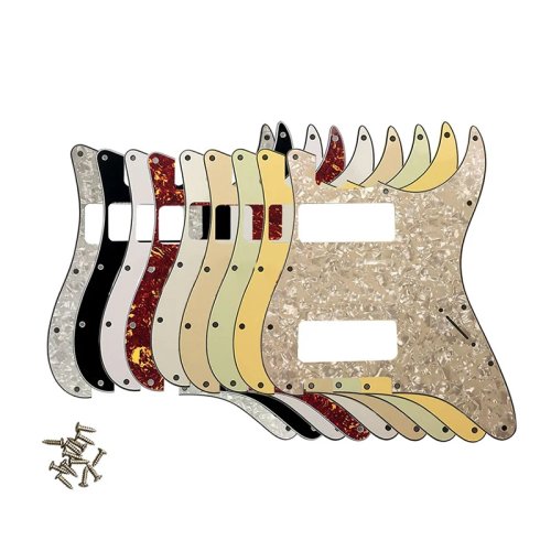 Fei Man Custom Strat gitaar pickguard voor P90/humbucker, zonder regelgaten, 11 schroefgaten