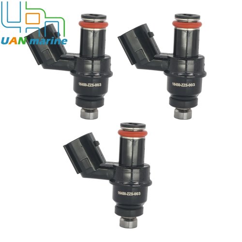 3 bộ kim phun nhiên liệu 16450-ZZ5-003 thay thế cho động cơ gắn ngoài Honda 4 thì 40HP 50HP BF40D BF50D