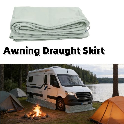 RV Camping Awning Draught Skirt - 6 Sizes, Protective Skirt for Camper, Motorhome, Caravan, RV Exterior Accessories