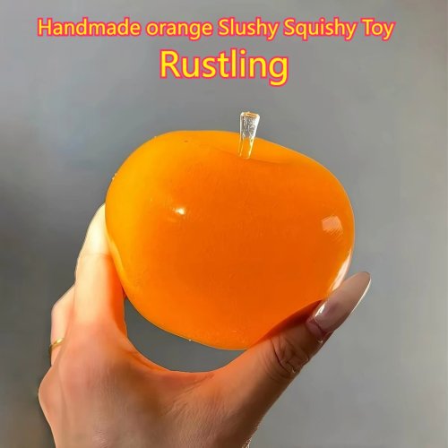 Juguete Squishy Slushy de Naranja Hecho a Mano – Juguete antiestrés blando de rebote lento, squishy realista de fruta, regalo para adultos