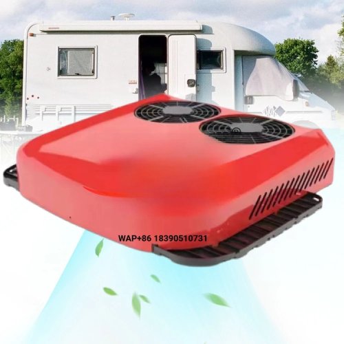 AC RV Atap 13.500 BTU, AC Rooftop untuk Truk Semi, Bus, RV, Van, 12V