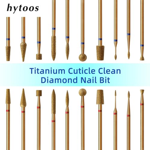 หัวกรอเล็บ HYTOOS Cuticle Clean – หัวกรอไทเทเนียมสไตล์รัสเซีย อุปกรณ์ทำความสะอาดใต้เล็บระดับมืออาชีพสำหรับหนังรอบเล็บและผิวที่ตายแล้ว
