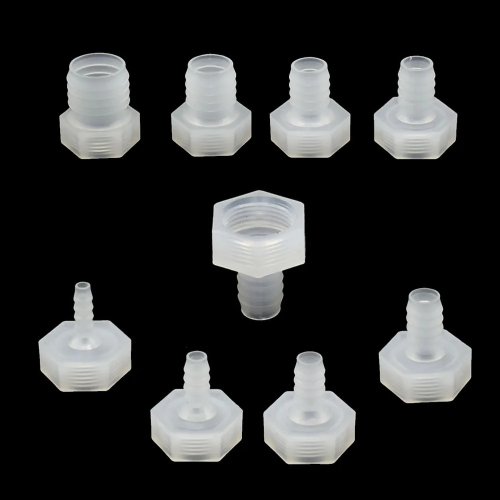 バーブコネクター パイプ継手 水道ホースカプラー PEプラスチックチューブアダプター 6-25mm 3/4インチネジ対応